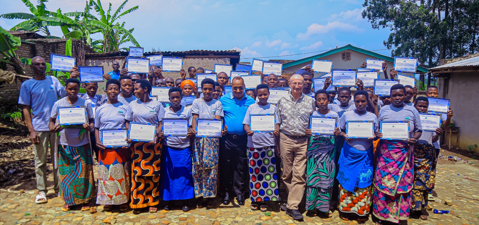 Participants at NCDP-Bariyoberwa who successfully completed their training in biofertilizer production